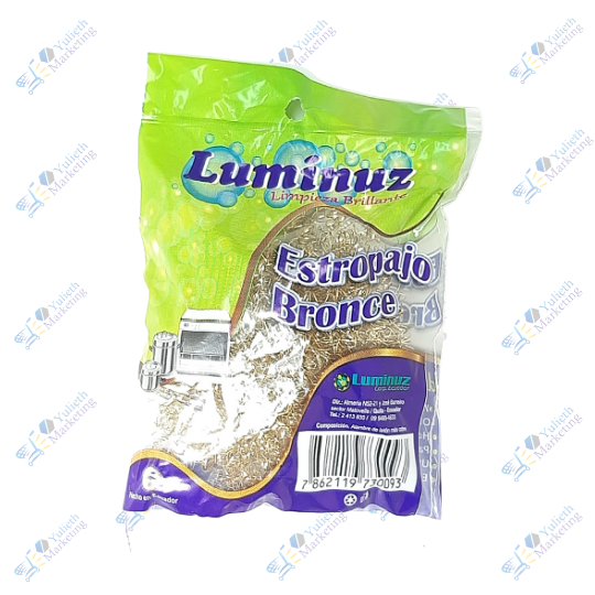 Luminuz Estropajo de Bronce Multiuso 15 g 2 Luminuz Estropajo de Bronce Multiuso 15 g