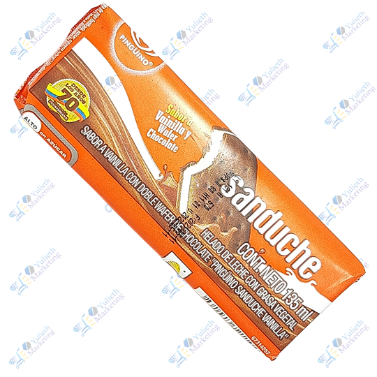 Pingüino Helado de Sanduche Vainilla Wafer con Chocolate 135 ml 2 Pingüino Helado de Sanduche Vainilla Wafer con Chocolate 135 ml