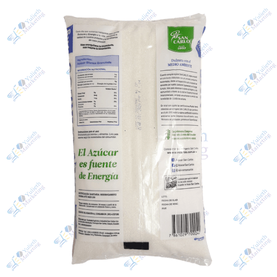 San Carlos Azúcar Blanco 1 kg 2 San Carlos Azúcar Blanco 1 kg