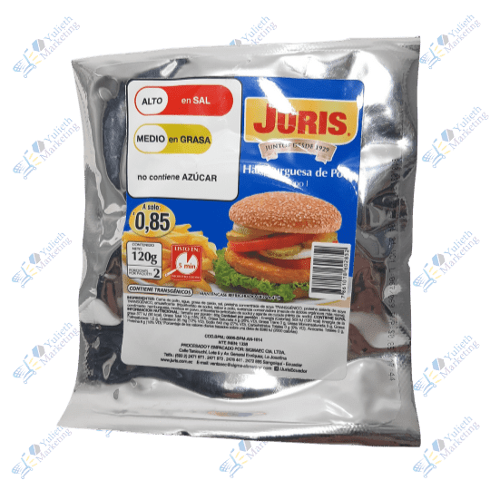 Juris Hamburguesa de Pollo Tipo I Pack x 2 U 120 g