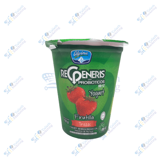 Alpina Regeneris Yogurt con Frutas Trozos de Frutilla 150 g 1 Alpina Regeneris Yogurt con Frutas Trozos de Frutilla 150 g