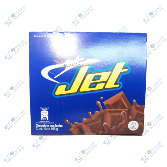Jet Chocolate con Leche Display 18u (26g) 468g 1 Jet Chocolate con Leche Display 18u (26g) 468g