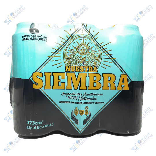 Nuestra Siembra Cerveza en Lata 473 ml Packx6u