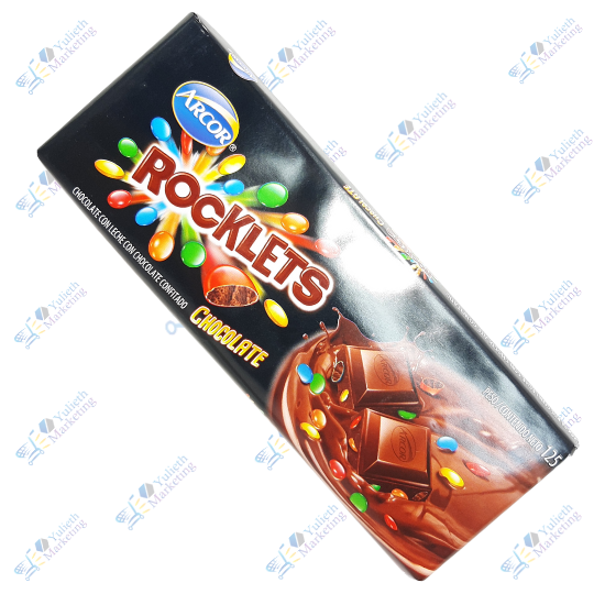 Arcor Rocklets Chocolate en Barra 125 g 1 Arcor Rocklets Chocolate en Barra 125 g