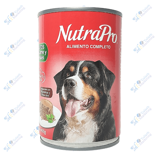 Nutrapro Comida para Perro Enlatada Adulto Carne y Vegetales 400 g