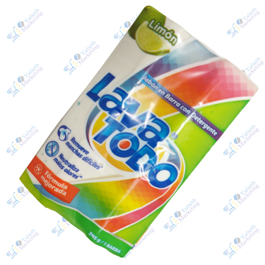 Lava Todo Limón Jabón en Barra Multiusos 245 g 1 Lava Todo Limón Jabón en Barra Multiusos 245 g