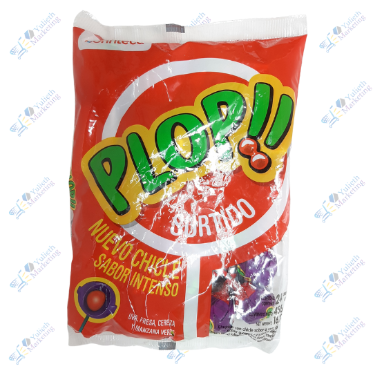 Confiteca Plop Chupetes Saborizados Relleno Surtido Packx24u 480 g