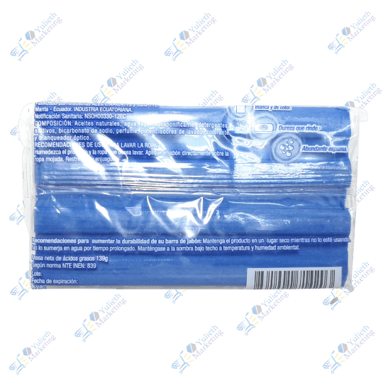 Ales Jabón en Barra Multiusos Maquinado Azul 240 g 2 Ales Jabón en Barra Multiusos Maquinado Azul 240 g