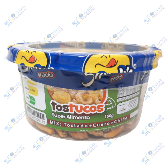 Comlasa Shalitos Tostucos Tostado Mix Cuero y Chifle Tarrina 160 g 1 Comlasa Shalitos Tostucos Tostado Mix Cuero y Chifle Tarrina 160 g