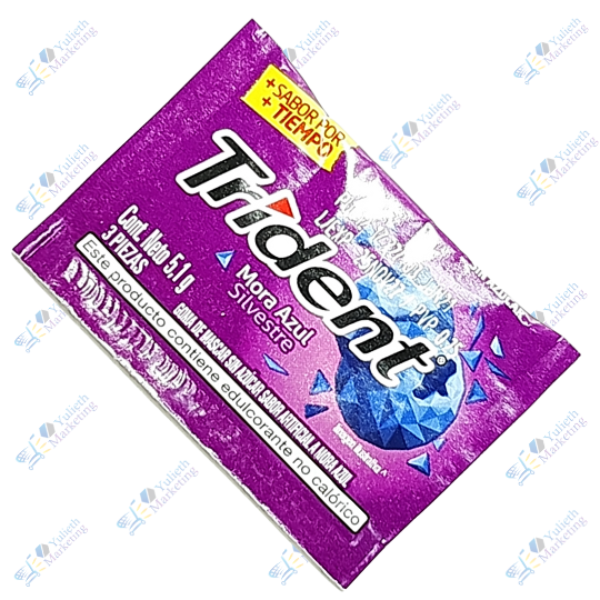 Trident Chicle Sin Azúcar Mora Azul Packx3u 5.1 g