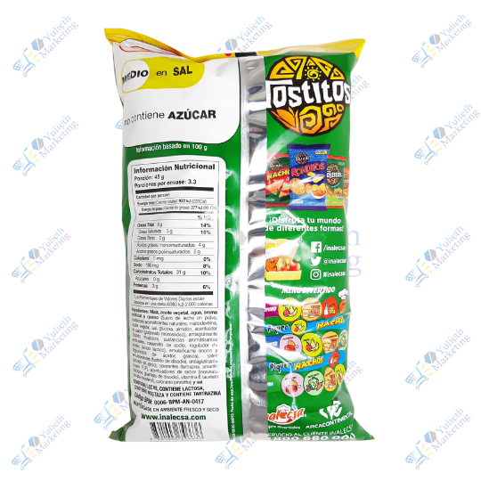 Inalecsa Tostitos Nachos Queso Snack Bocaditos de Maíz 150 g 2 Inalecsa Tostitos Nachos Queso Snack Bocaditos de Maíz 150 g