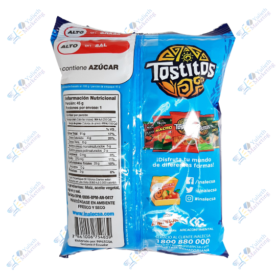 Inalecsa Ronditos Snack Bocaditos de Maíz 45 g 2 Inalecsa Ronditos Snack Bocaditos de Maíz 45 g