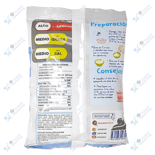 Ya Premezcla Para Crema Chantilly de Vainilla 100 gr 2 Ya Premezcla Para Crema Chantilly de Vainilla 100 gr