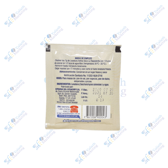 Levapan Levadura Activa Seca 7 g 2 Levapan Levadura Activa Seca 7 gr