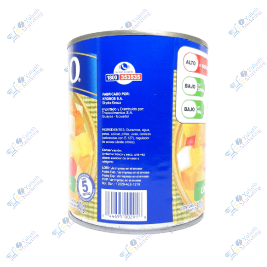 Facundo Coctel de Frutas 800 g 2 Facundo Coctel de Frutas 800 gr