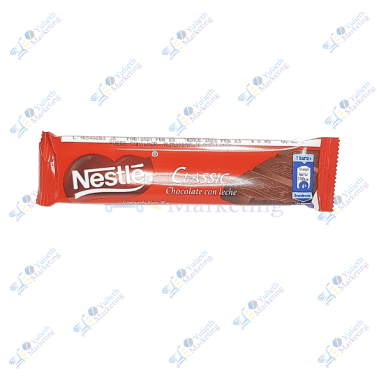 Nestle Clasic Chocolate en Barra con Leche 20 g 1 Nestle Clasic Chocolate Barra Leche 20 g