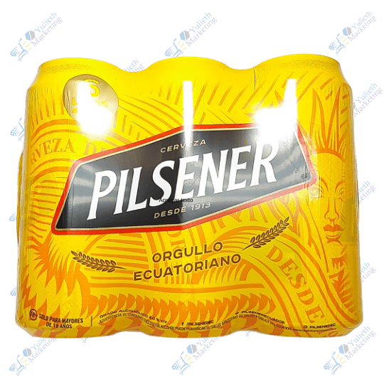 Pilsener Cerveza en Lata 473ml Packx6u