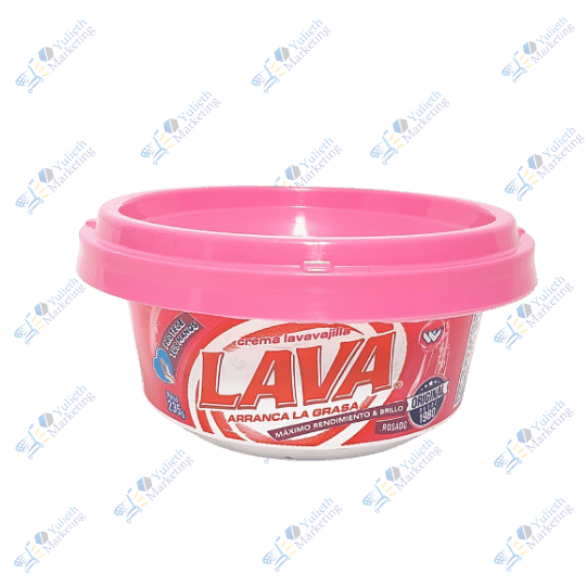 Lava Lavavajilla Crema Rosada Arranca Grasa 235g