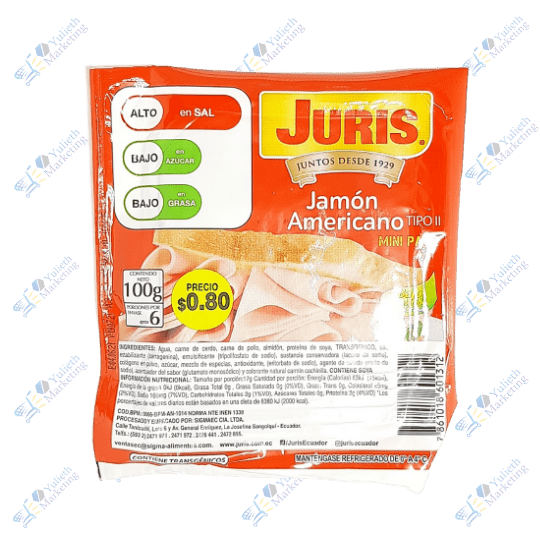 Juris Jamón Americano Tipo II 100 g 1 Juris Jamón Americano Tipo II 100 g