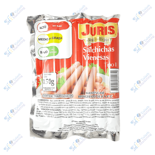 Juris Salchichas Vienesas Tipo II 150 gr
