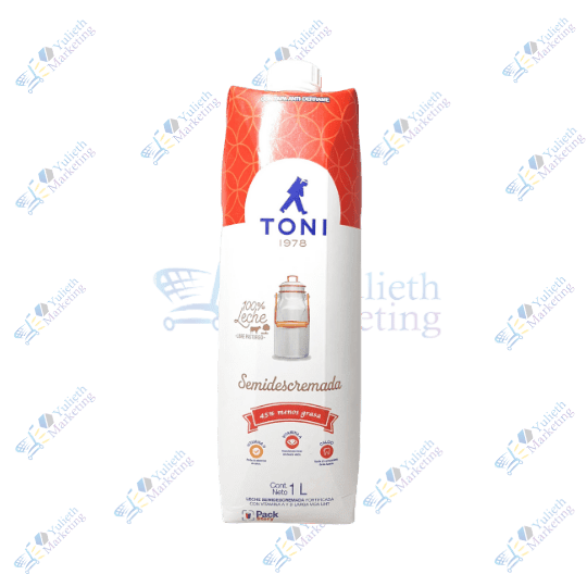 Toni Leche Líquida Semidescremada 1 lt 1 Toni Leche Líquida Semidescremada 1 lt