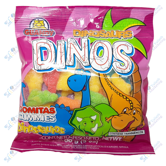 Guandy Dinosaurus Dinos Gomitas Saborizadas 90 g