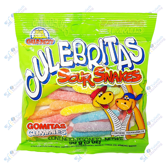 Guandy Culebritas Sour Snakes Gomitas Saborizadas 90 g
