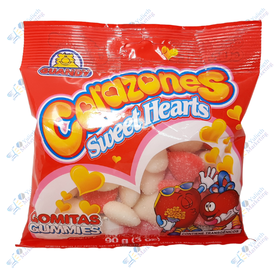 Guandy Corazones Sweet Hearts Gomitas Saborizadas 90 g