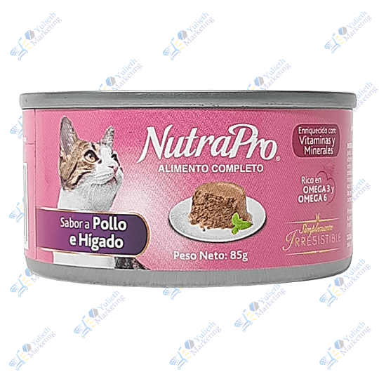 Nutrapro Comida para Gato Enlatada Pollo e Hígado 85 g