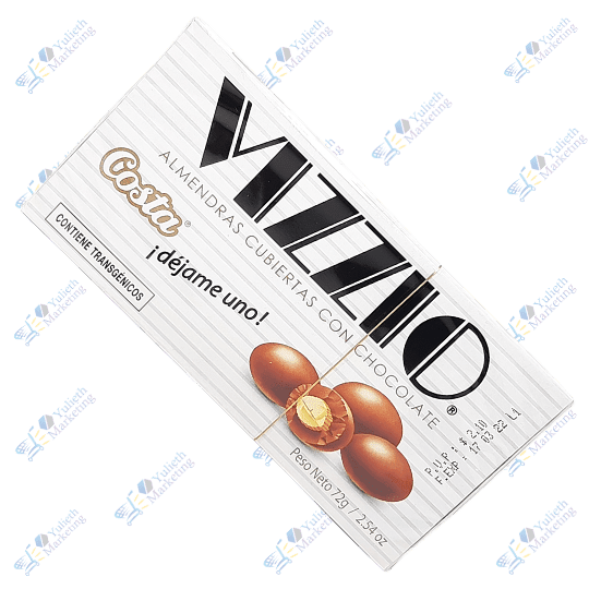 Costa Vizzio Chocolate Bombón Almendras Cubiertas 72 g