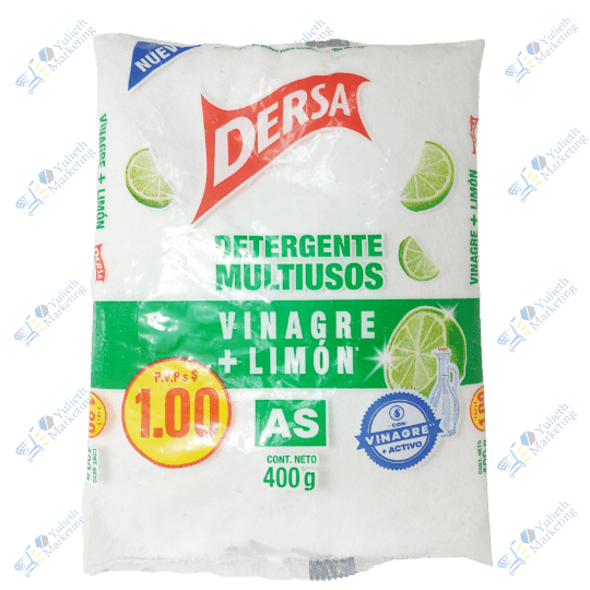 Dersa Detergente en Polvo Multiusos Vinagre Limón 400 g