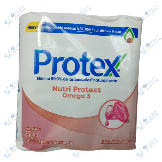 Protex Jabón de Tocador Omega 3 110 g Packx3u 330 g