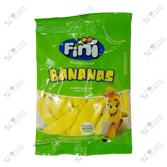 Fini Gomitas Saborizadas Gelatinas Bananas 90 g