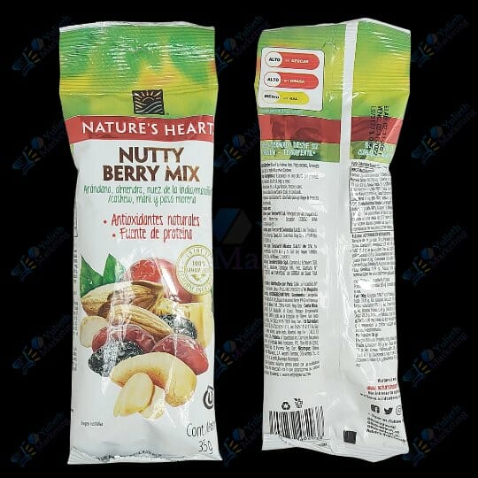 Nature's Heart Frutos Secos Nutty Berry Mix Nuez Mani Pasa Morena 35 g
