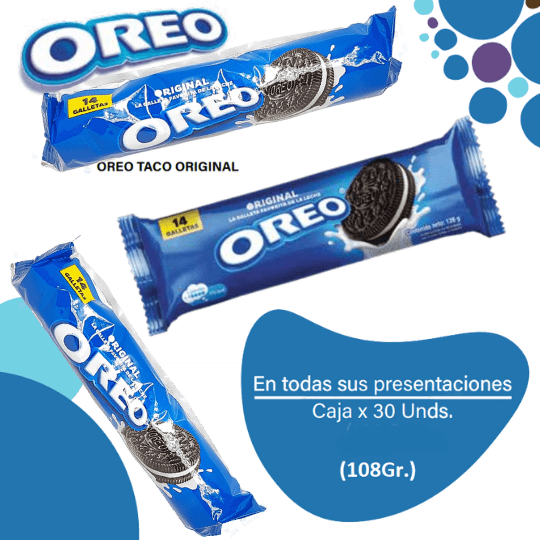Oreo Rollo Regular Galleta de Chocolate Caja EC 30x108g