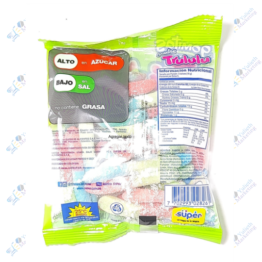 Super Trululu Gomitas Gusanos Ácidos 80 g 2 Super Trululu Gomitas Gusanos Ácidos 80 gr