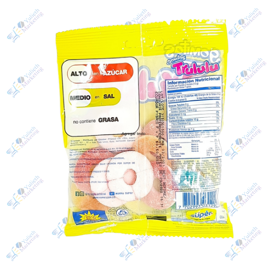 Super Trululu Aros Gomitas Saborizadas Frutal 90 g 2 Super Trululu Aros Gomitas Sabor Frutal 90 gr