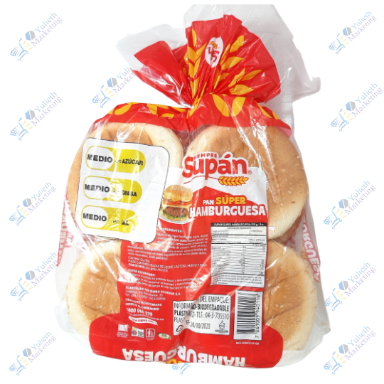 Supán Super Pan de Hamburguesa Packx8u 520 gr 2 Supán Super Hamburguesa x 8 520 gr