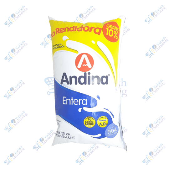 Andina Leche Entera Funda 990 ml