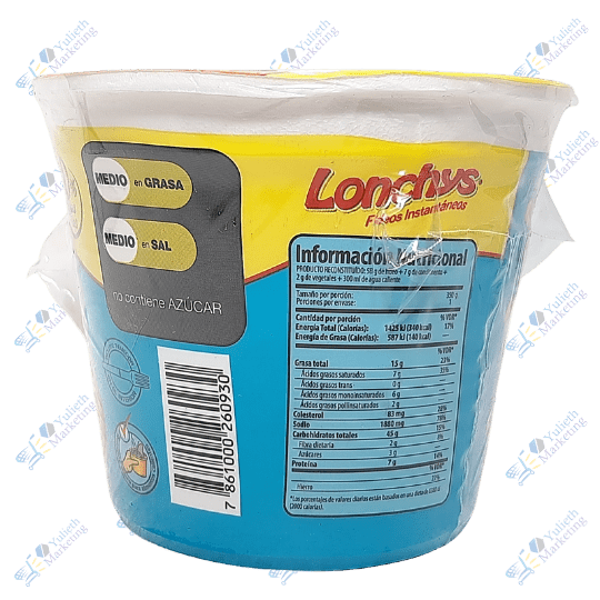 Lonchys Fideo Instantáneo Mariscos 64 g 2 Lonchys Fideo Instantáneo Mariscos 64 g