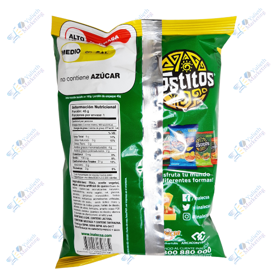 Inalecsa Tostitos Nachos Queso Snack Bocaditos de Maíz 45 g 2 Inalecsa Tostitos Nachos Queso Snack Bocaditos de Maíz 45 g