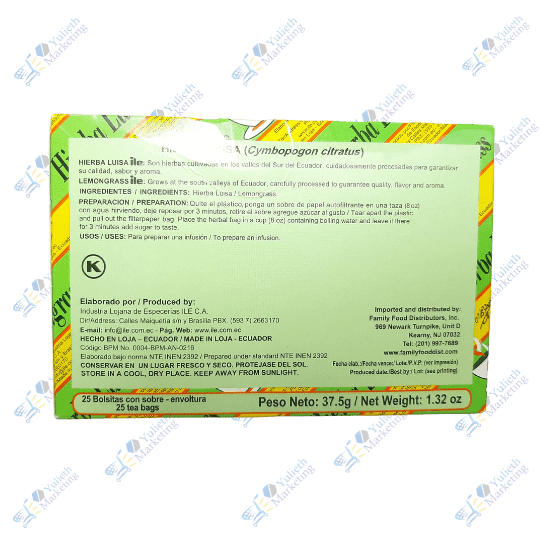 Ile Té Hierba Luisa Aromática Pack 25u 37,50 g 4 Ile Te Hierba Luisa Aromática Pack 25u 37.50 gr