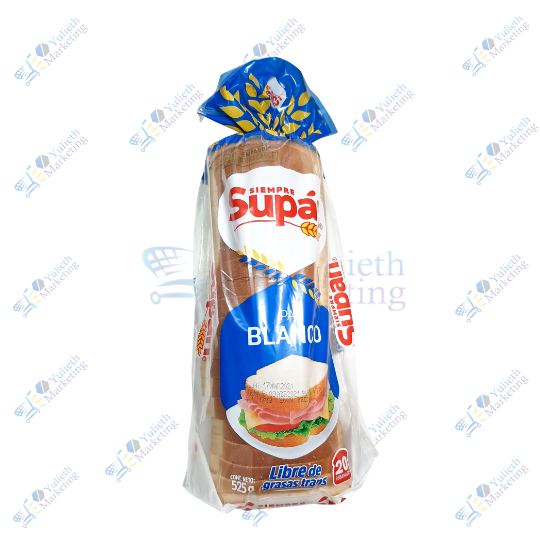 Supán Pan Blanco Sin Grasa Trans 20 Rebanadas 525 g 1 Supán Pan Blanco Sin Grasa Trans 20 Rebanadas 525 g