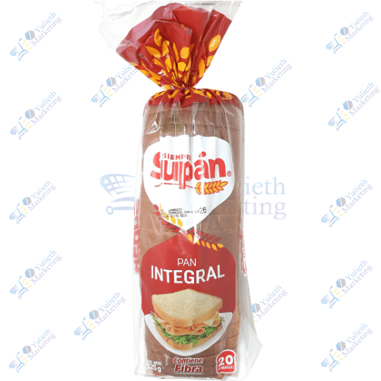 Supán Pan Cortado Integral 20 Rebanadas 525 g 1 Supán Pan Cortado Integral 20 Rebanadas 525 gr