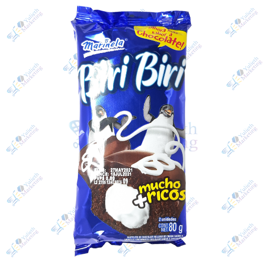 Marinela Biri Biri Pancake Pastelitos de Chocolate 80 gr x 2 un