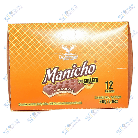 La Universal Manicho Galleta de Chocolate Packx12u 20g 240g