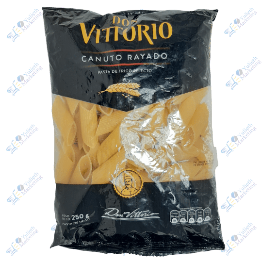 Don Vittorio Fideo Canuto Rayado 250 g 1 Don Vittorio Fideo Canuto Rayado 250 g