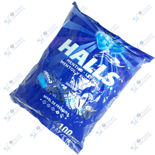 Halls Mentho Lyptus Caramelo Duro Funda x100 u 300 g