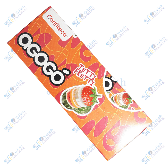 Confiteca Agogo Chicle Saborizado Tutti Frutti Kitx15u Packx10u 330 g