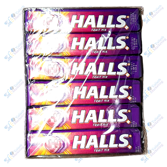 Adams Caramelos Halls Fruit Mix Pack x 9u 25.2 g Kitx12u 302.4 g
